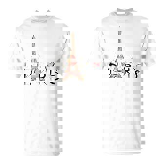 Eiffel Tower Paris Girls Guys Travel Holiday France Souvenir T-Shirt - Thegiftio
