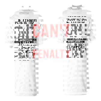El Uso De Word Can't Personal Trainer Ejercicio Gráfico Camiseta unisex - Regaloses