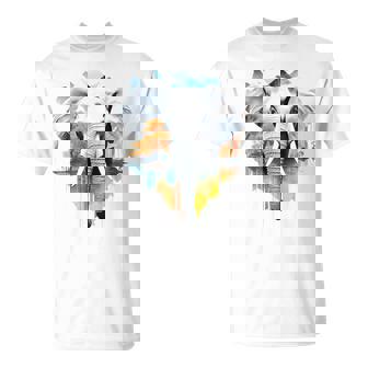 Elefante Animal Naturaleza Zoológico Colorido Abstracto Camiseta unisex - Regaloses