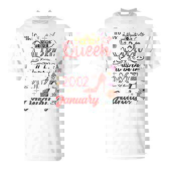 Enero 2002 Cumpleaños Esta Reina Nació En Enero 2002 Camiseta unisex - Regaloses