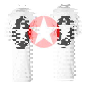Estrella En Un Círculo Rojo Camiseta unisex - Regaloses