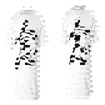 Expressive Mindfulness Brush Calligraphy Japanese Kanji Zen T-Shirt - Monsterry
