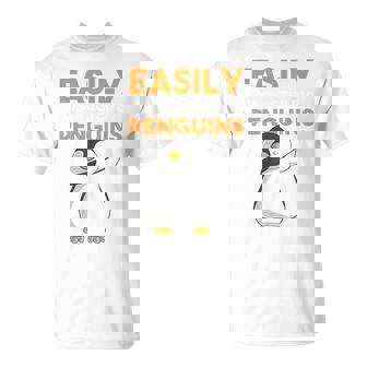 Facilement Distrait Par Les Pingouins Drôles De Dabbing Dab Danse Mignon T-Shirt - Cadeauxyz