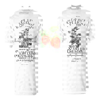 Farm Fresh Strawberries Vintage Strawberry Farmers Farm T-Shirt | Seseable UK