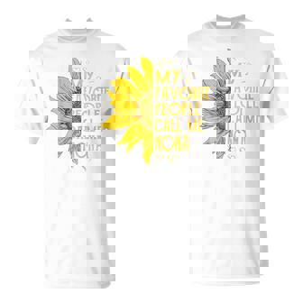 My Favorite People Call Me Nona Sunflower Mother's Day T-Shirt | Mazezy