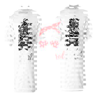 In February We Wear Red Chd Heart Disease Awareness Women T-Shirt | Mazezy
