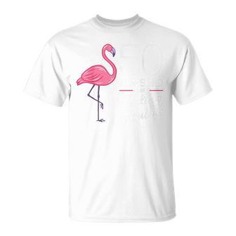 Flamingo 50th Birthday Flamingo Milestone 50 Years T-Shirt - Monsterry UK