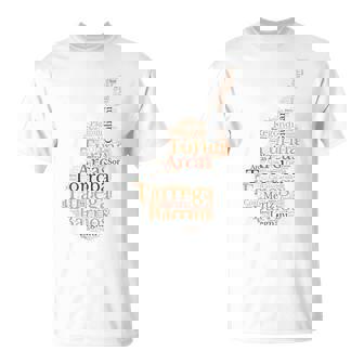 Forma De Guitarra Clásica Para Guitarrista Clásico Camiseta unisex - Regaloses
