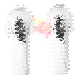 Fresa Diseño Abstracto Pintura Fruta Fresa Camiseta unisex - Regaloses