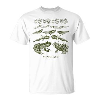 Frog Tadpole Life Cycle Metamorphosis Biology Science T-Shirt - Geschenkecke