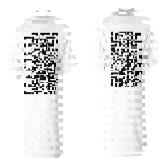 Fu Qr Scan Code Sarcasm Humour Fu Back Print T-Shirt - Geschenkecke