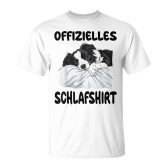 Border Collie Dog Official Sleep T-Shirt - Geschenkecke