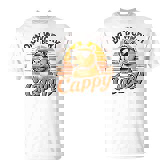 Capybara Dont Be Worry Be Capy Retro Roedor Animal Camiseta unisex - Regaloses