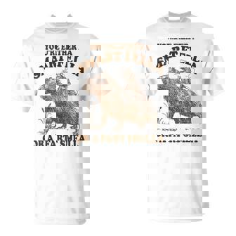 Capybara You're Either A Smart Fella Or A Fart Smella T-Shirt - Thegiftio