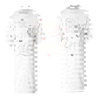 Dibs On The Coach Baseball Heart Cute T-Shirt - Seseable