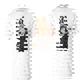 Labubu Cute Labubu The Monsters Brown Mem Costume T-Shirt - Monsterry