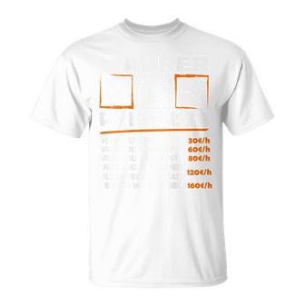 Masonry Hourly Wage With Back Print Backprint Work T-Shirt - Geschenkecke