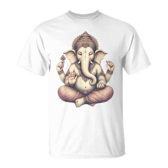 Ganesh Hindú Deidad Elefante Cabeza Dios Hinduismo Camiseta unisex - Regaloses