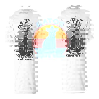 Gatos Before Vatos Retro Vintage Saying Cats Spanish T-Shirt - Monsterry
