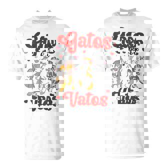 Gatos Before Vatos Valentines Cats Spanish T-Shirt - Monsterry