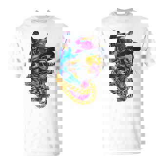 Genial Hip Hop Cat Urban Streetwear B-Boy Graffiti Camiseta unisex - Regaloses