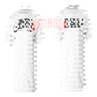 Georgia Ga Vintage Athletic Red Sports Style 80S 90S T-Shirt - Monsterry