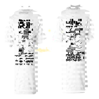 Ghost Halloween Humor Bruh This Is Some Boo Sheet T-Shirt - Monsterry
