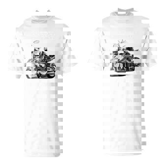 Never Go Faster Than Your Guardian Angel Can Go T-Shirt - Geschenkecke
