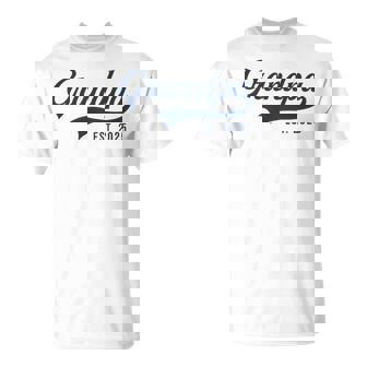 Grandpa Est 2025 Promocionado A Abuelo 2025 Nuevo Abuelo Camiseta unisex - Regaloses