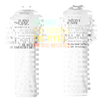 Granny The Woman The Myth The Bad Influence Retro T-Shirt - Thegiftio UK