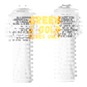 Green And Gold Game Day Groupe Pour Le High School Football T-Shirt - Cadeauxyz