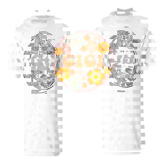 Groovy Gigi Retro Flowers Mother's Day Grandma T-Shirt - Thegiftio UK