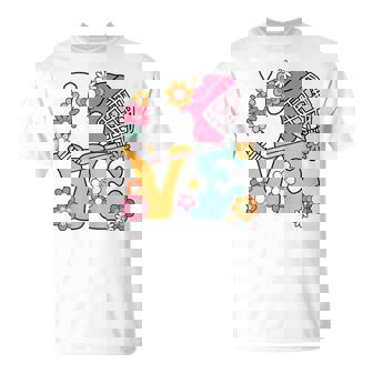 Groovy Hockey Love Ice Hockey Lover Girls Cute Hockey T-Shirt - Thegiftio