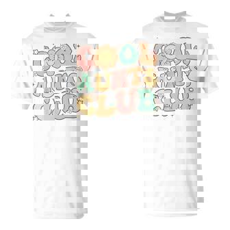 Groovy Retro Cool Aunts Club Auntie Daisy Smile Happy Face T-Shirt - Monsterry