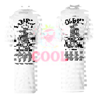 Groovy So Berry Cool Fruit Lover Strawberry Season For Boy T-Shirt - Thegiftio UK
