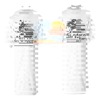 Gulf Of Mexico Est 1550 Retro Vintage Beach T-Shirt - Seseable