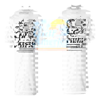 Gulf Of Us America Est 2025 Retro Vintage Beach T-Shirt | Mazezy