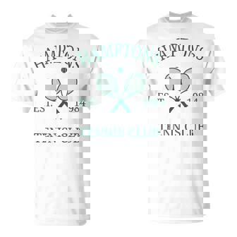 Hamptons Athletics Tennis Club Racquet Prep Vintage NY Tank Top T-Shirt - Monsterry