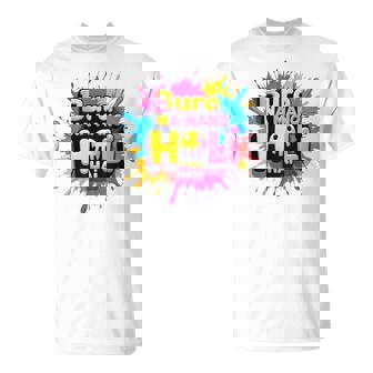 Happy Holi Festival India Colors Cool Bura Na Mano Holi Hai T-Shirt | Seseable UK