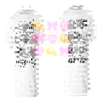 Happy Pi Day Coquette Bow Pie Numbers Math Teacher Science T-Shirt - Monsterry