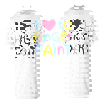 I Heart Love To Finger Paint I'm Paint Cute Couple T-Shirt - Thegiftio UK