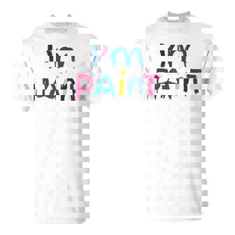 I Heart Love To Finger Paint I'm Paint Cute Couple Valentine T-Shirt | Mazezy