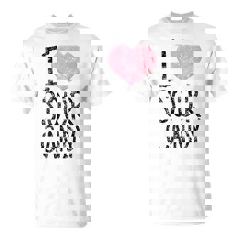 I Heart Love Sour Candy Novelty Halloween T-Shirt - Monsterry