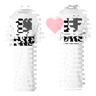 I Heart Paris Nombre I Love Cosas Personalizadas Camiseta unisex - Regaloses