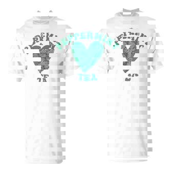 I Heart Peppermint Tea Herbal Tea Lovers T-Shirt - Monsterry