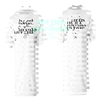 Heiße Mädchen Spielen Tennis Imintage-Look Lustiger Tennisliebhaber T-Shirt - Geschenkecke