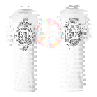 Hippie Teach Peace Flower Shirt T-Shirt - Monsterry