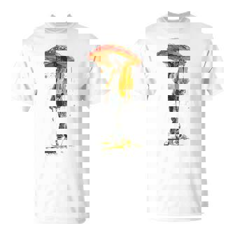 Hongo Motivo Abstracto Dibujo Ilustración Hombres Seta Camiseta unisex - Regaloses