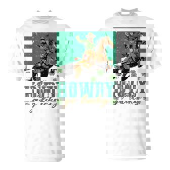 Howdy Go Lucky Western St Patricks Day Cowboy Cowgirl T-Shirt - Monsterry