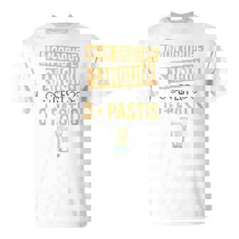 Humour Alcool Mon Groupe Sanguin C'est 0 Pastis Apéro T-Shirt - Cadeauxyz